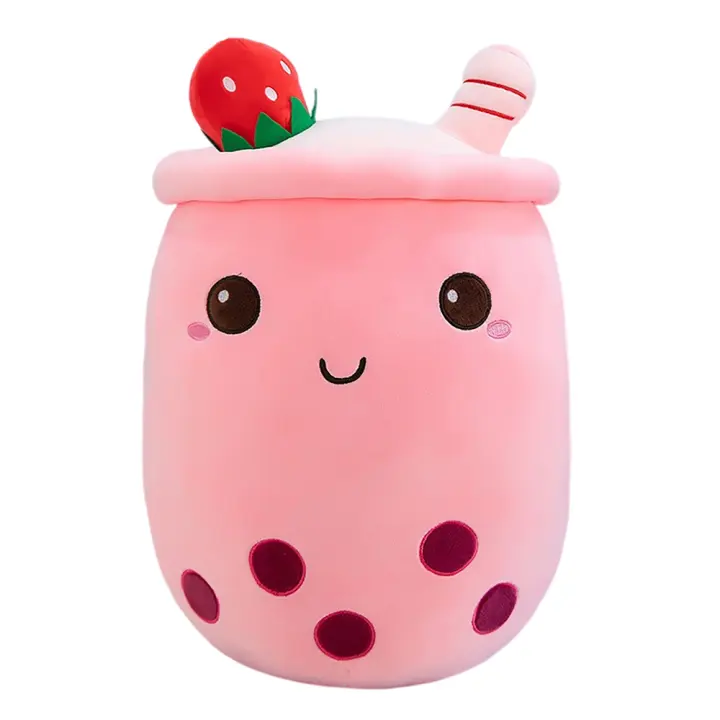 Muñeco De Té De Leche Boba De 24CM Suave Cojín Almohada Simulación De Taza De Té Kawaii Regalo Para Niños Juguetes De Peluche - 1