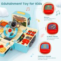 Juguete De Autobús Con Sonido Y Luz Juego De Ocupación Montessori Educativo Musical Para Niños Y Niñas Edad 4-6 Años Material ABS - details 2