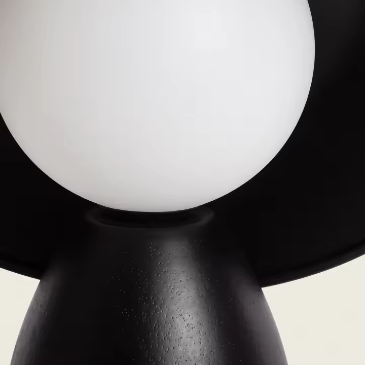 Ledkia Lámpara de Mesa Madera Raisa Negro - 1