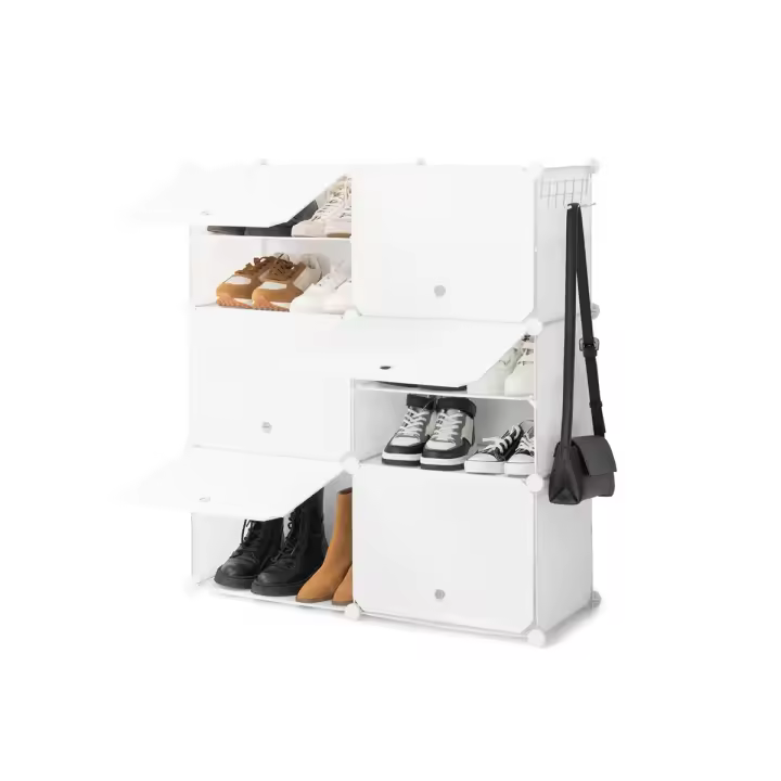 Zapatero Modular Portátil InnovaGoods Blanco - 1