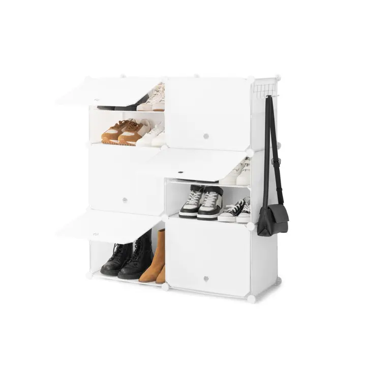 Zapatero Modular Portátil InnovaGoods Blanco - 1