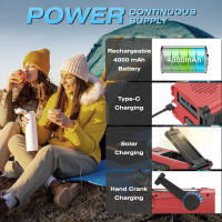 Radio portátil de Banda completa antidesastres emergencia manual multicuonal Radio Solar
Máquina FM - details 1