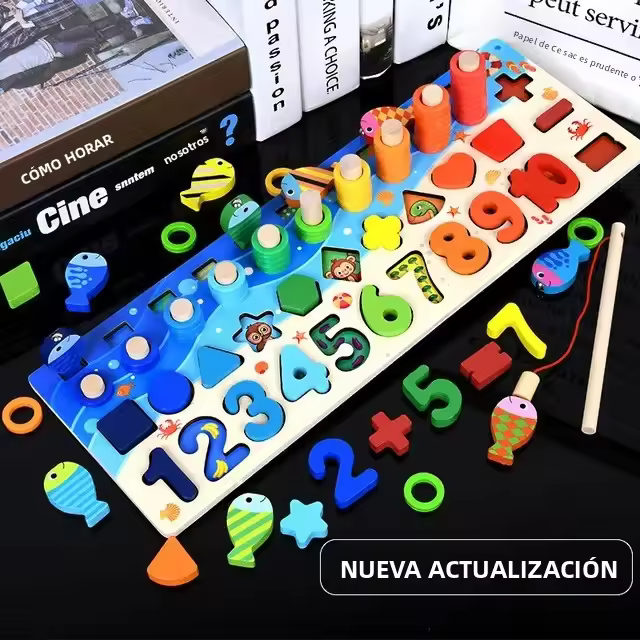 Juguetes Educativos Montessori De Madera Para Niños Con Animales De La Selva Atracción Magnética Bloques De Construcción Para Juego Activo En El Jardín De Infantes - 1