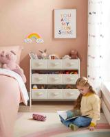 Estantería Infantil para Juguetes con 9 Cajas de Almacenamiento de Tela No Tejida - Espaciosa y Organizada, 29.5x62.5x60 cm - details 2