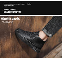 Botas De Hombre Para Otoño E Invierno Con Interior De Peluche Cálida Casual De Exterior Trabajo Moda Versátil Suela Suave Cómodas De Cuero - details 2