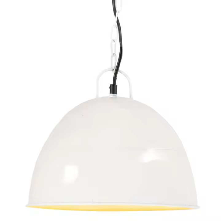 vidaXL Lámpara colgante vintage 25 W redonda 31 cm E27 en color Multicolor/Blanco | diseño vintage industrial ideal para cocina salón comedor - 1