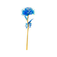 Rosa De Simulación Para Día De San Valentín En Oro 24k Papel De Aluminio Rosa Dorada Regalo Creativo Para Amantes Decoración De Boda - details 3
