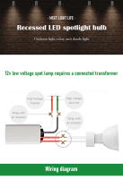 10pcs Spot LED De Bajo Voltaje GU5.3/MR16 12V 3W-7W Eficiencia Alta Luz Blanca Cálida Reemplaza Lámpara Halógena 20W 50W - details 1