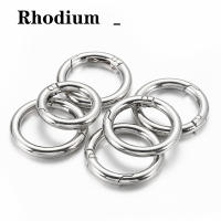 5pcs Hebilla De Primavera Para Llavero Anillo KC Color Dorado Abreable Gancho De Carabiner Redondo Bisagra De Metal Aleación De Zinc - details 3