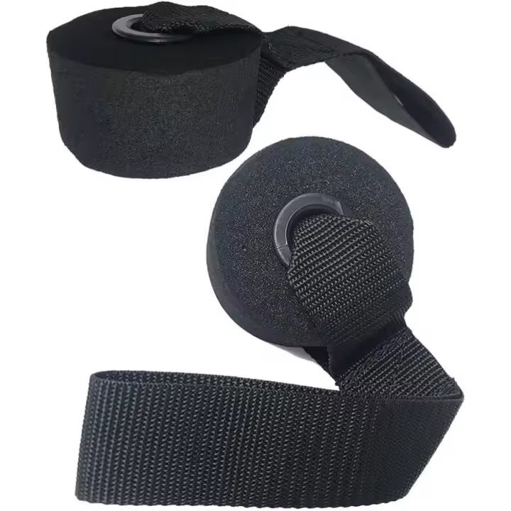 Anclajes de puerta resistentes para bandas de resistencia: bandas de resistencia de 2 piezas, accesorio de correa de puerta para bandas de ejercicio, correas de dominadas, entrenamiento de fuerza - 1