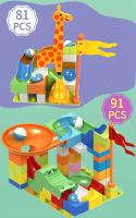 Juguetes Educativos DIY Dinosaurio Carril De Mármol Con Bloques Grandes De Plástico Vía De Deslizamiento De Cono Para Niños Regalos De Cumpleaños - details 4