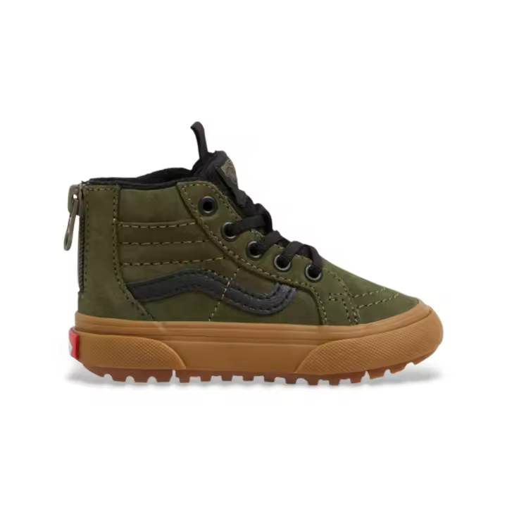 Zapatillas Vans Mte Sk8-Hi Zip para niños unisex en color verde - 1