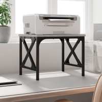 vidaXL Soporte de Impresora Estante Organizador Madera Ingeniería Roble Sonoma Color Gris sonoma,  Marrón roble,  Negro y mas - details 0