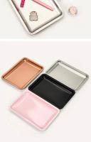 Nueva Bandeja De Almacenamiento De Cosméticos En Acero Inoxidable Para Arte De Uñas Y Equipo Dental Quirúrgico Bandeja Falsas Uñas Plato Herramientas - details 9