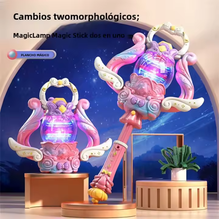 Varita Mágica Para Niñas Princesas Luz Reluciente Música Sticks Fae Little Fairy Regalos De Cumpleaños Juguetes Operado Por Batería - 1