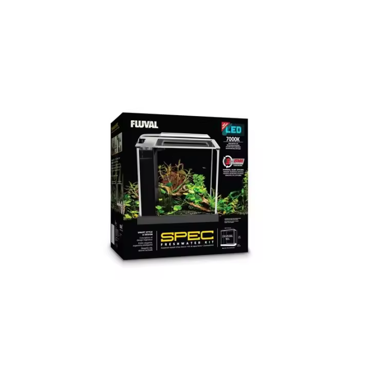 Fluval Spec Nano Acuario Negro, 10L - 1