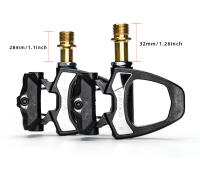Pedales De Bicicleta ONIRII PD-06 Ultraligeros De Carbono SPD Autolock Acero/Titán 6 Grados Con Placa De Bloqueo Para Carretera - details 1