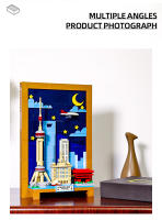 Bloques De Construcción Pequeños WG4921 Murales De La Ciudad De Shanghai Juguete Decorativo Para Niños Regalo Para Niños - details 2