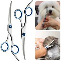 Tijeras De Peluquería Para Perros Acero Inoxidable Curvas Seguridad Cabeza Redonda Cortador De Pelo De Mascotas Tijeras Para Perros Y Puppies - details 2