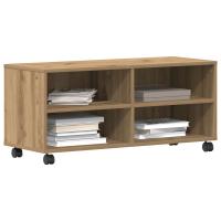 Mueble de TV vidaXL de roble artesanal 90x35x35 cm en madera elaborada - details 2