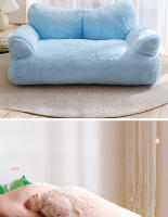 Cama De Gato Invierno Plush Sofá Para Perro Cama De Mascota Lavable Caliente Nido De Perro Almohadilla De Gato Muebles Para Mascotas Cómodos Y Gruesos - details 5