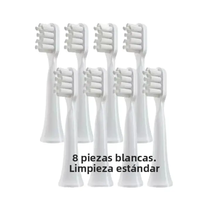 Cabezales De Repuesto Para Broca Eléctrica Inteligente Xiaomi Mijia T100 Pack De 8 Piezas Blancas/Rosas Adecuados Para Adultos - 1