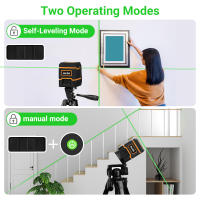 Nivel De Láser HILDA 2 Líneas Auto-Nivelado Horizontal Y Vertical Rayo De Láser Verde Potente Para Construcción Y Jardinería - details 8