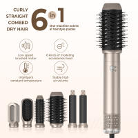 Set de Cabello, peine de Aire Caliente de succión automática, secador de pelo multimtifción, rizador de pelo en uno, plancha de pelo (Plisado) - details 2