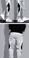Pantalones De Militar Para Hombre Con Lining De Peluche Estilo Coreano Casual Deporte Otoño Invierno Cargadores Ajustables Al Cinturón - details 7