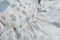 LALA - Sábana de Cama para Bebe, ropa de Cama para niños, Funda de Cama para niños, Algodón Puro, Sábana de Algodón Puro para niños Pequeños, Oso polar Azul, - details 3