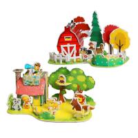 DIY Juguete Antiestrés 3D Puzzle Papel Casa Para Niños Y Niñas De Preescolar Y Escuela Primaria Edad Recomendada 3-12 Años - details 0