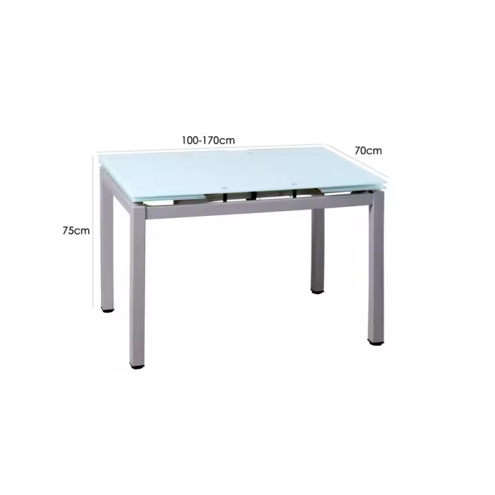 Mesa de cocina extensible con alas a ambos lados - 1