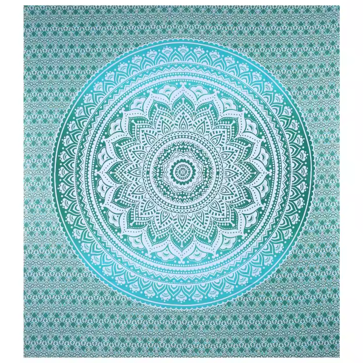 Printex-Tapiz with Estilo de Mandala Indio-220x240 cm- Pareo Manta Picnic,Yoga, Antiarena, Multiusos, Decoracion Cocina, Toalla de Playa - 1
