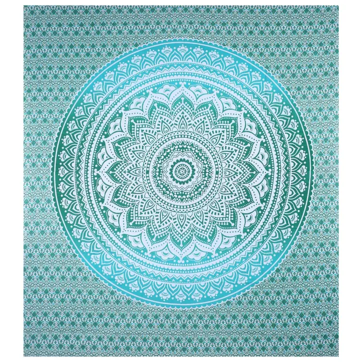 Printex-Tapiz with Estilo de Mandala Indio-220x240 cm- Pareo Manta Picnic,Yoga, Antiarena, Multiusos, Decoracion Cocina, Toalla de Playa - 1