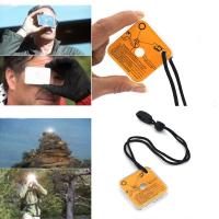 Espejo De Señal Reflector Para Supervivencia Al Aire Libre Herramienta Práctica De Luz Del Día Para Camping Y Senderismo Kit De Primeros Auxilios - details 0