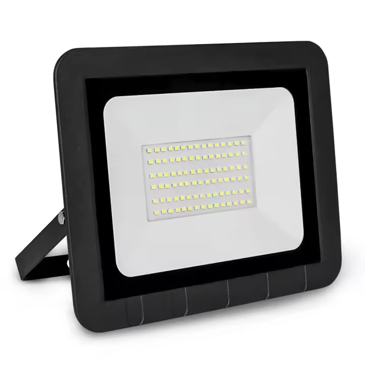 MATEL - Proyector LED Plano Negro 50W Luz Fría - 1