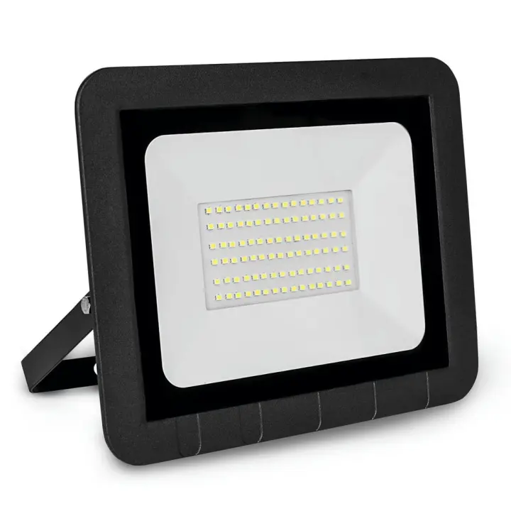 MATEL - Proyector LED Plano Negro 50W Luz Fría - 1
