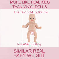 Muñeca Reborn De Silicona IVITA 7" Para Niñas Muñeca Preemie Realista Miniatura Juguete Antiestrés Educativo Para Niños - details 1