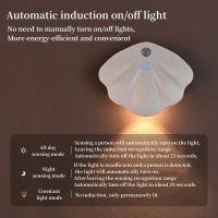 Luz Sensor De Movimiento LED Con Sensor De Luz USB Tipo-C 3 Colores Decoración Para Pasillo Escalera Habitación Luz Noturna - details 2