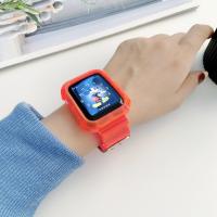 Carcasa Transparente + Correa Para Apple Watch Series 9 8 7 6 SE 5 Compatible Con Iwatch 3 Correa De Plástico 38mm 40mm 42mm 44mm 45mm 49mm - details 4