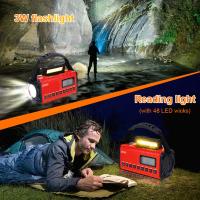 Radio De Emergencia Portátil Con Solar Y Manivela De Crank 10000mAh Con LED Y Cargador USB Luz De Mano Recargable Para Clima NOAA AM FM - details 26