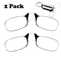 2PCS Lentes De Lectura Mini Con Clip Para Nariz Unisex Sin Montura Portátiles Para Hombres Y Mujeres Lentes De Aumento Presbíopicos - details 5