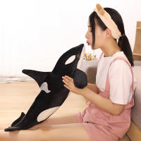 Orcinus Orca Negro Peluche Realista Delfín Asesino Muñeco De Tela Grande Ballena Oceanográfica Juguetes Para Niños Regalo De Cumpleaños - details 3