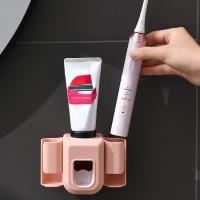Organizador De Cepillos De Dientes Doble Agujero Soporte Para Pasta De Dientes Accesorios De Baño Plástico Resistente a Agua Para El Hogar - details 8