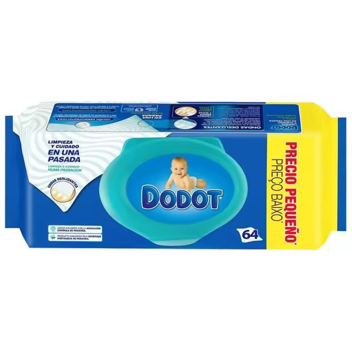 Dodot Azul Toallitas Humedas Bebé 64Uds - 1