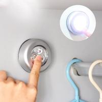 2Pcs Luz Nocturna LED Inalámbrica Con Pilas Incluidas Luz De Emergencia Al Presionar La Mano Para Cama Pequeña Y Lectura - details 0