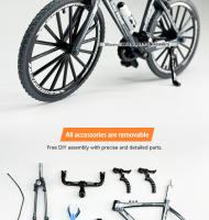 Mini Modelo De Bicicleta De Aleación 1:8 Con Estante De Estacionamiento Metal Diecast Regalo Para Niños Juguete De Simulación Azul Bicicleta De Montaña Para Niños Y Adolescentes - details 3
