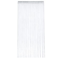 Cortina De Hilo Brillante Para Sala De Estar 100x200CM Con Borlas Y Línea Plateada Divisor De Puerta Y Ventana De Color Sólido Moderno Para El Hogar - details 3