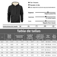 Chaqueta De Lana De Oveja Invierno Con Cierre De Cremallera Y Capucha Chaqueta De Manga Larga Suave Y Cálida Para Hombres Negro Casual Deportivo - details 0