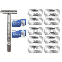 Juego De Afeitadora Para Barba De Doble Faja Para Hombres Cuchilla De Acero Inoxidable Trimmer De Barba Clásica Para Barbero Uso Doméstico - details 0